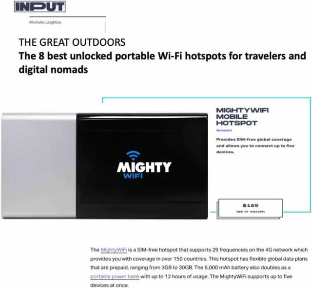 Alt view image 2 of 5 - Travel Global WiFi Hotspot Portable Internet Router,Lowest Price for US Europe Asia France Japan Korea Singapore China HK Int'l Mobile Wireless Device No SIM Card (5GB US or 1GB Global*)
