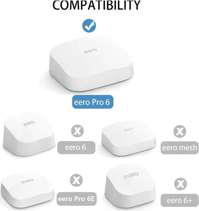 Alt view image 2 of 5 - Wall Mount for eero Pro 6, Screwless VHB Holder for Mounting eero Pro 6 Tri-Band mesh Wi-Fi 6 Without Drilling (Strongly Adhesive, 3 Pack)