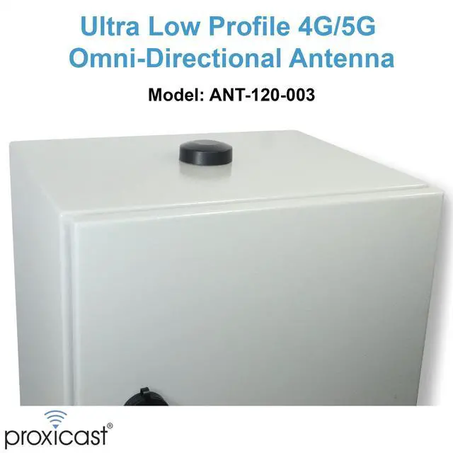 Alt view image 2 of 5 - Proxicast Ultra Low-Profile 4G/LTE, 5G Omni-Directional 2 dBi Screw-Mount Antenna for Verizon, AT&T, T-Mobile (ANT-120-003)