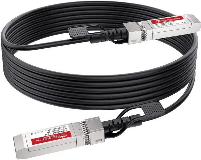 Main image of SFP+ DAC Twinax Cable, 2m-2pack 10G Passive, for Cisco SFP-H10GB-CU2M, Ubiquiti, Mikrotik, D-Link, Netgear, Intel, Supermicro, Length Options: 0.3m-7m