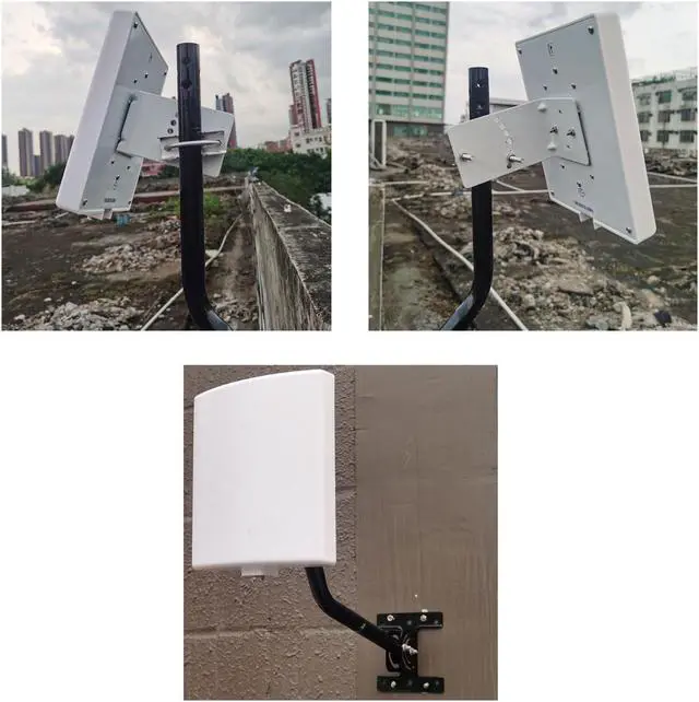 Alt view image 4 of 5 - Long Range WiFi Antennas Outdoor Full Kit 2.4GHz 5GHz External Panel Directional WiFi Antenna Extender for WiFi Router/Wireless Camera/WiFi Access Point, 5meter Cable, RP-SMA, SMA, Mounting Pole