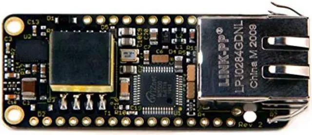 Main image of PoE-FeatherWing - Ethernet with 4 W IEEE 802.3at Power Over Ethernet for Feather Boards