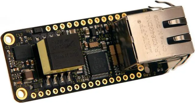 Alt view image 2 of 3 - PoE-FeatherWing - Ethernet with 4 W IEEE 802.3at Power Over Ethernet for Feather Boards