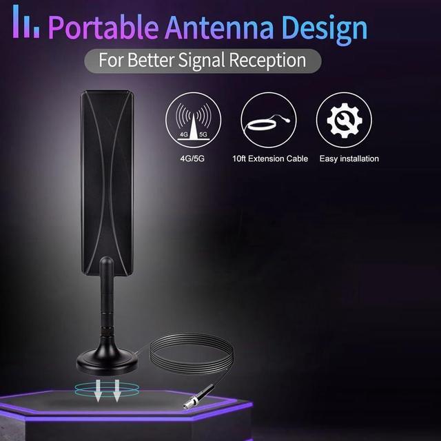 Alt view image 5 of 5 - (2-Pack 9dBi External 4G LTE 5G TS9 Magnetic Base Antenna Compatible with Netgear AT&T Nighthawk M6 Pro M6 MR6110 MR6500 M5 MR5100 MR5200 M1 MR1100 LB1120/21, LB2120 Hotspots Router, Slinkdsco
