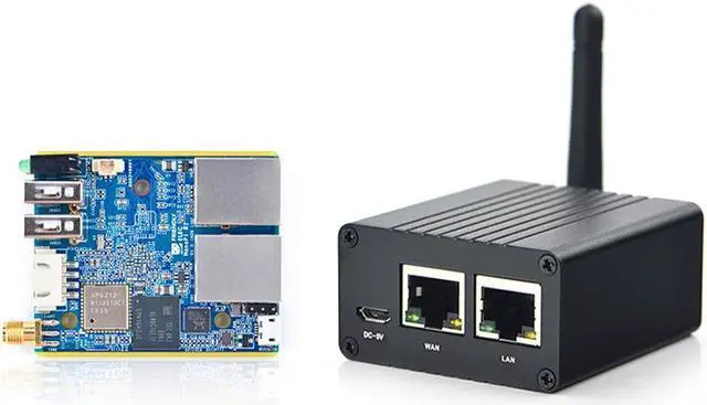 Main image of NanoPi R1 Allwinner RAM 1GB H3 Dual Ethernet Port, Wifi & BT, onboard eMMC with USB & Serial Port for loT