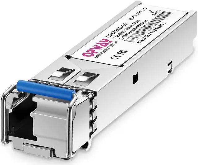 Alt view image 2 of 5 - Tongyu 10PCS/Pack 1.25Gb/s SFP Single LC Module 1310nm/1550nm 20km Bi-Directional Network Transceiver for Cisco Ubiquiti UF-SM-1G Netgear Mikrotik Other Open Switches 1000Base-LX Ethernet OP5420D-35