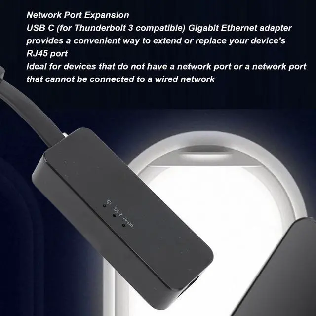 Alt view image 5 of 5 - USB to Ethernet Adapter, Foldable USB 3.0 to Gigabit Ethernet LAN Network Adapter, Ethernet to USB Adapter Supports Windows, Linux, OS 10.11-12,