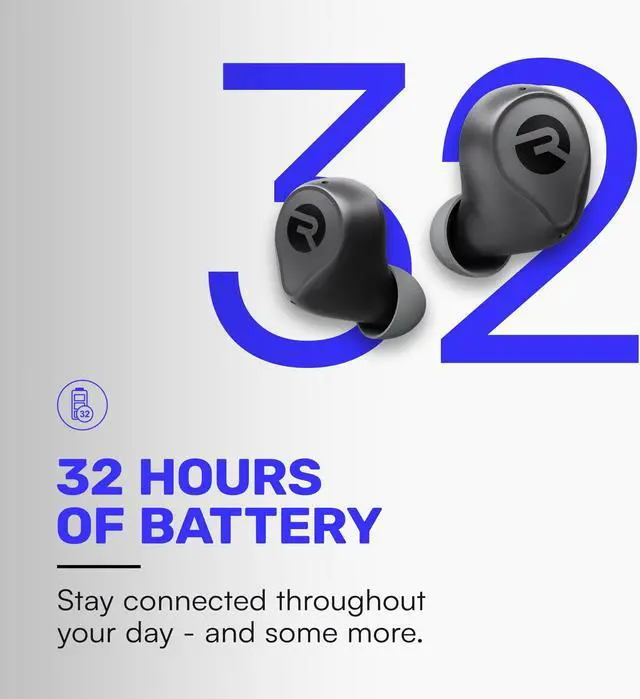 Alt view image 2 of 5 - Raycon Everyday Earbuds (2024 Edition) - Bluetooth True Wireless in-Ear Buds with 32 Hours Playtime, Multpoint Technology, Extreme Comfort, and Active Noise Cancellation (Carbon Black)