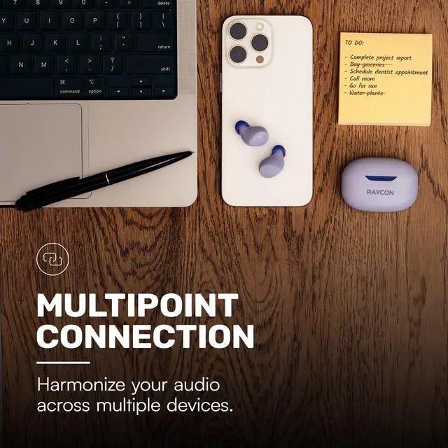 Alt view image 5 of 5 - Raycon Everyday Earbuds (2024 Edition) - Bluetooth True Wireless in-Ear Buds with 32 Hours Playtime, Multpoint Technology, Extreme Comfort, and Active Noise Cancellation (Carbon Black)