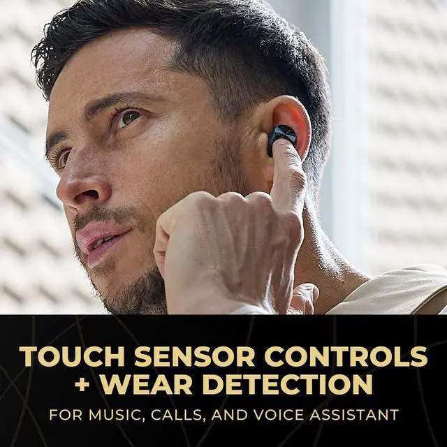 Alt view image 3 of 5 - Technics Premium Hi-Fi True Wireless Bluetooth Earbuds with Advanced Noise Cancelling, 3 Device Multipoint Connectivity, Wireless Charging, Hi-Res Audio + Enhanced Calling - EAH-AZ80-K (Black)