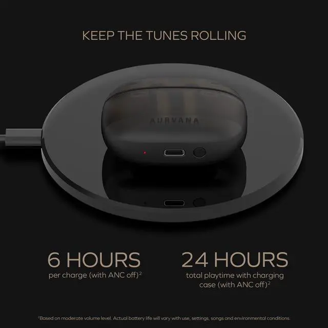Alt view image 5 of 5 - Creative Aurvana Ace 2 with xMEMS Driver, Lightweight True Wireless in-Ears with Bluetooth LE Audio, aptX Lossless, aptX Adaptive, Adaptive ANC, Ambient Mode, Up to 24 Hours Battery Life, Built-in Mic