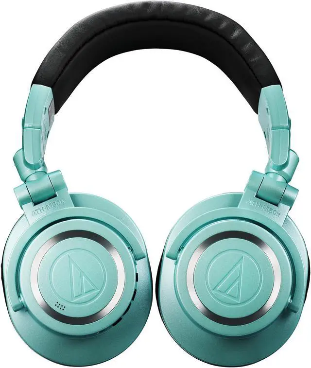Alt view image 2 of 5 - Audio-Technica ATH-M50xBT2IB Wireless Over-Ear Headphones, Ice Blue