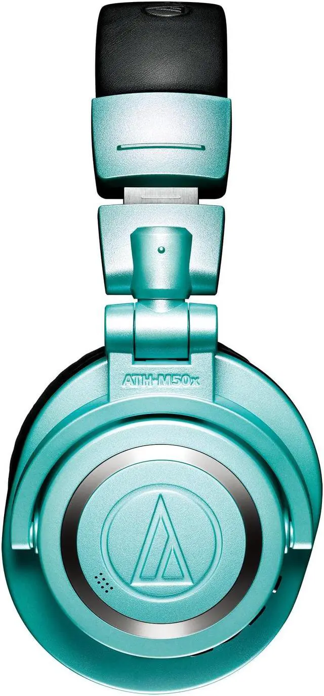 Alt view image 4 of 5 - Audio-Technica ATH-M50xBT2IB Wireless Over-Ear Headphones, Ice Blue