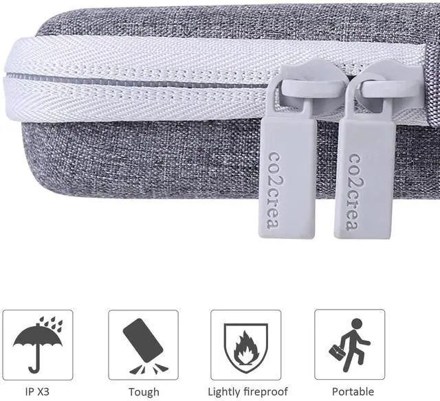 Alt view image 5 of 5 - co2CREA Hard Case Compatible with Logitech Pebble 2 Combo K380 Keys + M350 Wireless Keyboard and Mouse (Off White)