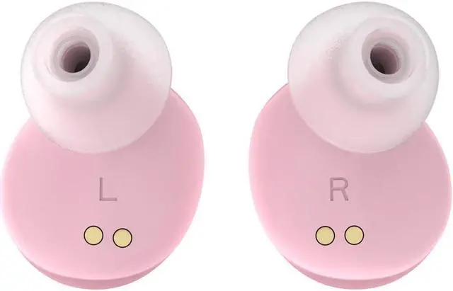 Alt view image 3 of 5 - KOSETON Wireless Earbuds Bluetooth V5.3 Stylish Pink Wireless Earbuds with Transparent Casing and Charging Case - Hi-Fi Stereo Headphones for Young Women