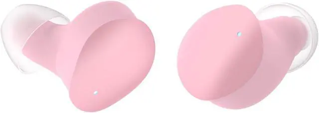 Alt view image 4 of 5 - KOSETON Wireless Earbuds Bluetooth V5.3 Stylish Pink Wireless Earbuds with Transparent Casing and Charging Case - Hi-Fi Stereo Headphones for Young Women