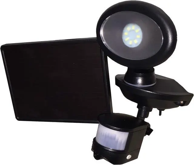Main image of Maxsa 44643-CAM-BK Solar Security Video Camera and Spotlight-Black