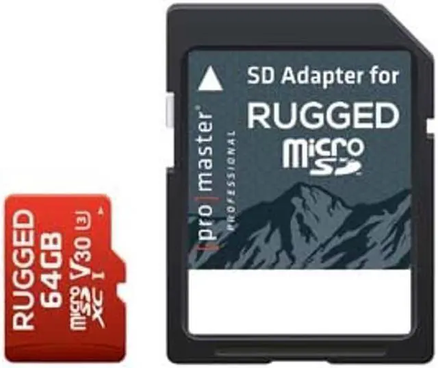 Alt view image 2 of 2 - ProMaster Micro SDXC 64GB Rugged Memory Card, (Model 5407)