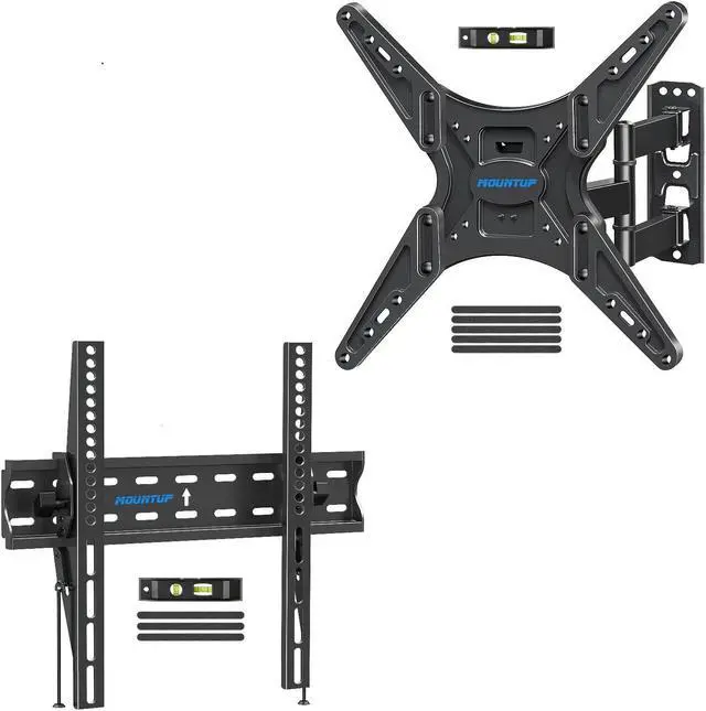 Main image of MOUNTUP Tilting TV Wall Mount for 26-55 Inch TVs & Single Stud TV Wall Mount Swivel TV Wall Mount