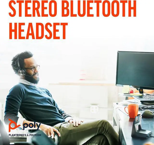 Alt view image 2 of 5 - Poly - Voyager Focus 2 Office USB-A (Plantronics) - Bluetooth Stereo Headset with Boom Mic - USB-A PC/Mac/Desk Phone Compatible - Active Noise Canceling - Works with Teams (Certified), Zoom & More