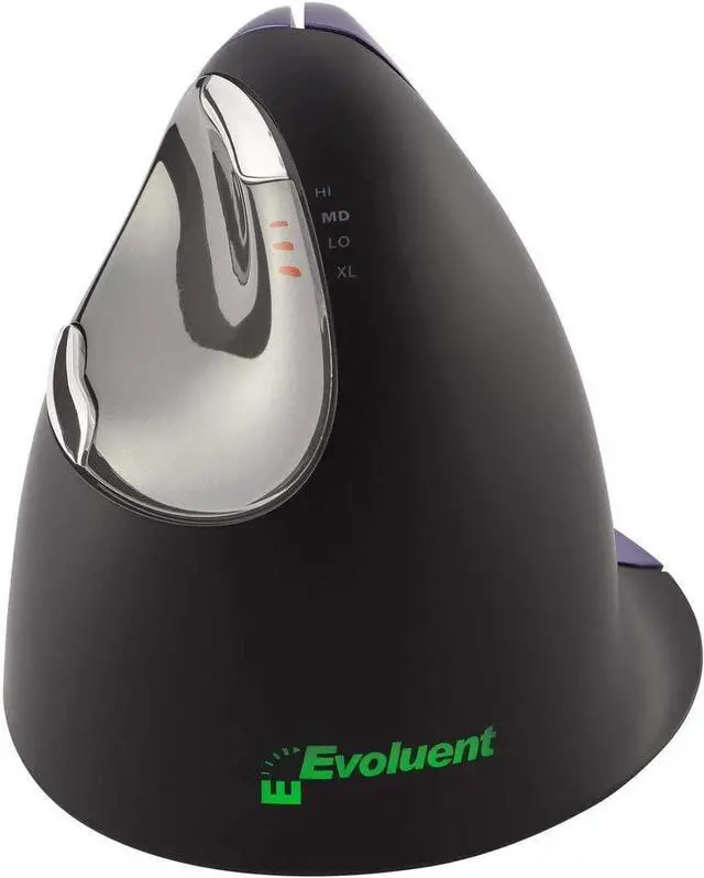 Alt view image 4 of 5 - Evoluent VM4S Vertical Mouse 4 Right Small Ergonomic Mouse Plus Microfiber Cloth - Value Bundle