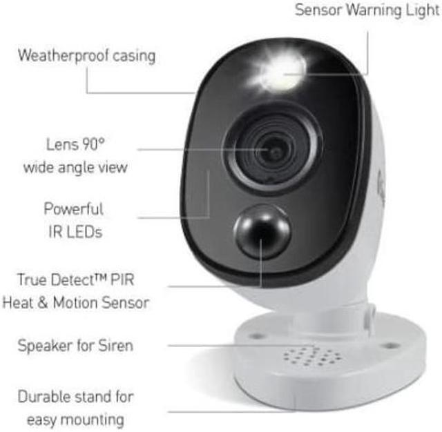 Alt view image 2 of 5 - Swann 2 Pack SWPRO-4KWLB Add-On DVR Bullet Security Camera System with Sensor Spotlight, 4K Indoor or Outdoor Design, Dusk to Dawn Color Night Vision Plus True Detect Heat and Motion Detection