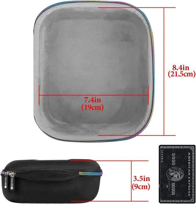 Alt view image 4 of 5 - Geekria Shield Headphones Case Compatible with Sennheiser HD400PRO, HD560S, HD598, HD 599SE, HD280PRO, HD 600, Replacement Hard Shell Travel Carrying Bag with Cable Storage (RGB)