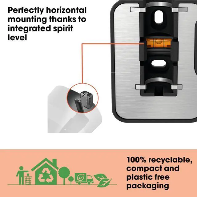 Alt view image 5 of 5 - Vogel's SWM 4131 Speaker Wall Bracket for Sonos ERA 300, Max. 11 lbs (5 kg), Tiltable -30º/+30º, Swivels up to 60º (Left/Right), Black, 1 Bracket