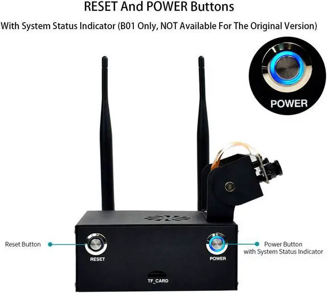 Alt view image 4 of 5 - Jetson Nano Metal Case with 5V Cooling Fan Compatible with Jetson Nano Developer Kit B01 (4GB),with Camera Holder Reset,Power Button,for Waveshare IMX219 Series Camera,Wireless-AC8265