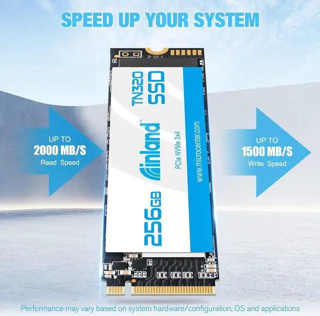 Alt view image 2 of 5 - INLAND TN320 256GB NVMe M.2 PCIe Gen3x4 2280 Internal Solid State Drive SSD - Up to 2000 MB/s, 3D NAND, Storage and Memory for Laptop & PC Desktop