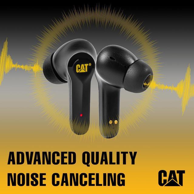 Alt view image 3 of 5 - CAT Bluetooth Noise Canceling Ear Buds - Rugged Wireless Work Earbuds, Bluetooth Work Headphones, Dust Proof, Shock Proof, Water Resistant, Compatible with Apple, Android