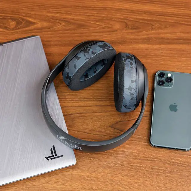 Alt view image 3 of 5 - WC Freeze Studio - Cooling Gel Ear Pads for Beats Studio 2 & 3 (B0501, B0500) Wired & Wireless | Does NOT Fit Beats Solo | Enhanced Foam, Stronger Adhesive, Cooler for Longer | Black Camo