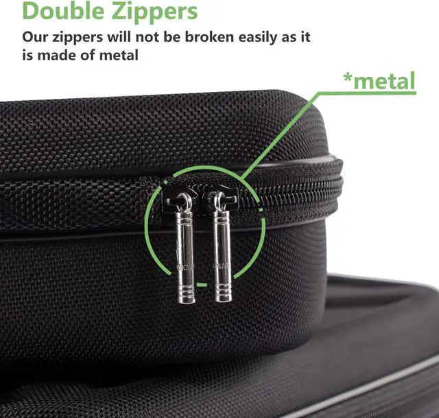 Alt view image 5 of 5 - Carrying Case Compatible with Hypervolt Go 2 Travel Storage Organizer Hard Shell Bag fits for Hyperice Hypervolt GO Massage Gun Device