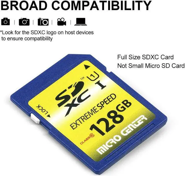 Alt view image 4 of 5 - INLAND 128GB SD Card Class 10 SDXC Flash Memory Card Full Size SD Chip USH-I U1 Trail Camera by Micro Center (2 Pack)