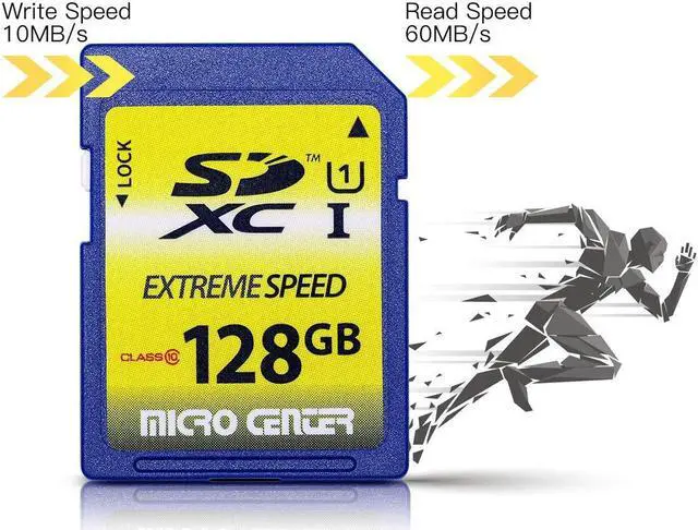 Alt view image 3 of 5 - INLAND 128GB SD Card Class 10 SDXC Flash Memory Card Full Size SD Chip USH-I U1 Trail Camera by Micro Center (2 Pack)