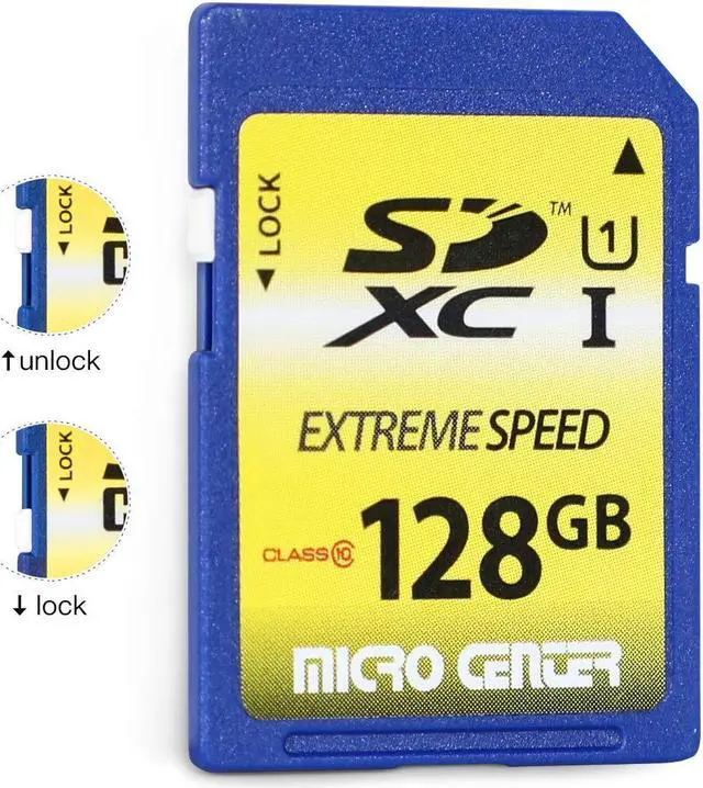 Alt view image 2 of 5 - INLAND 128GB SD Card Class 10 SDXC Flash Memory Card Full Size SD Chip USH-I U1 Trail Camera by Micro Center (2 Pack)
