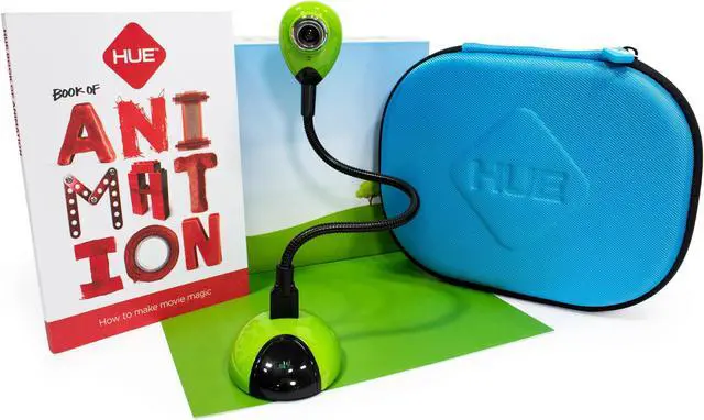 Main image of HUE Animation Studio: Complete Stop Motion Kit (Camera, Software, Book) for Windows/macOS (Green) with Carry Case