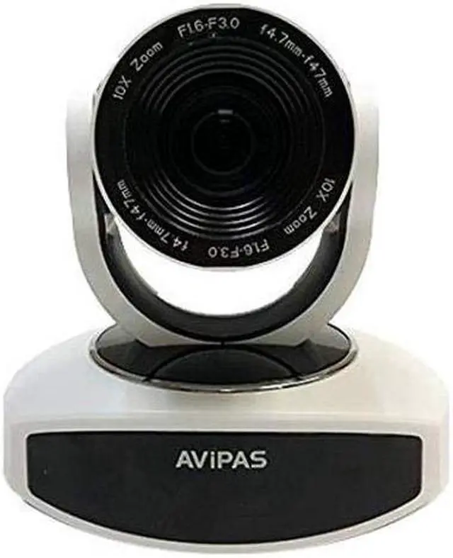 Alt view image 2 of 3 - AVIPAS AV-1081W 10x Full HD HDMI PTZ Camera with IP Live Streaming - White