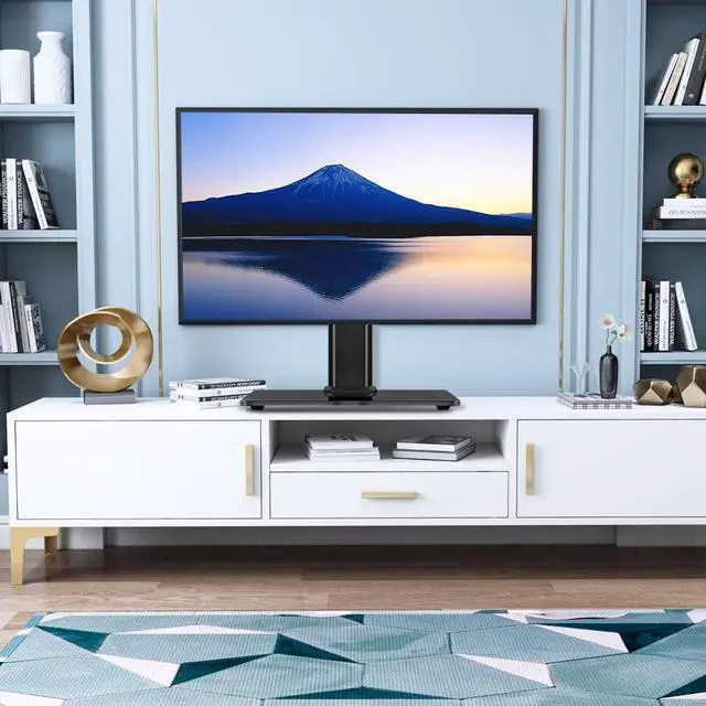 Alt view image 2 of 5 - KKTONER Single Computer Monitor Stand Free Standing Desk Vesa Mount for 13 inch to 32 inch Screen Height Adjustable Monitor Mount Swivel Vesa 75 * 75mm/100 * 100mm Hold up 77Lbs