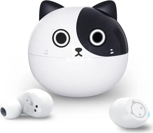 Alt view image 3 of 5 - AMAFACE Cute Panda Wireless Earbuds for Kids and Adults,Built in Mic,Waterproof, fit for Small Ear