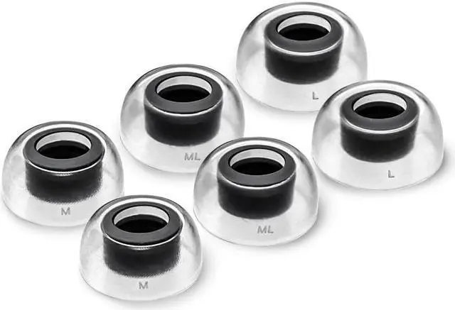 Alt view image 4 of 5 - AZLA SednaEarfit Crystal for Bose Earbuds 3 Pair - Bose Earbuds Replacement Tips - Compatible with Bose Quietcomfort Ultra Earbuds, Bose QC Earbuds II (M-ML-L)