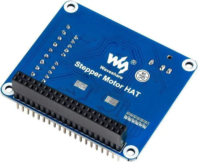 Alt view image 2 of 5 - Stepper Motor HAT for Raspberry Pi 4B/3B+/2B/B+/Zero/W/WH/and Jetson Nano,DRV8825 Motor Controller Drives Two Stepper Motors, Up to 1/32 Microstepping,Use for 3D Printer,Sculpturing Machine etc