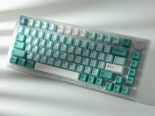 Alt view image 5 of 5 - Japanese Keycaps PBT 142 Keys Mechanical Keycaps Set, Cherry Profile Dye Sublimation Keycaps Kit, ANSI Layout, Custom Keycaps for Holy Panda, Gateron Kailh Box Cherry MX TTC Switch (Iceberg)