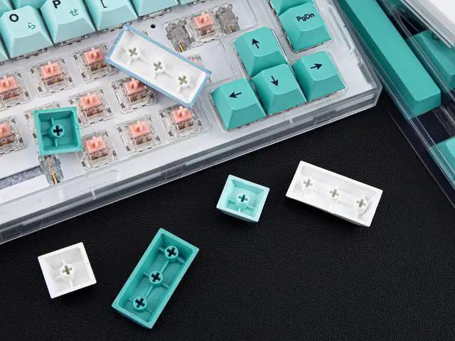 Alt view image 4 of 5 - Japanese Keycaps PBT 142 Keys Mechanical Keycaps Set, Cherry Profile Dye Sublimation Keycaps Kit, ANSI Layout, Custom Keycaps for Holy Panda, Gateron Kailh Box Cherry MX TTC Switch (Iceberg)