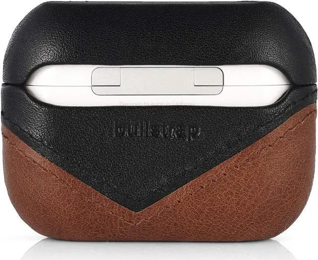 Alt view image 2 of 5 - Bullstrap Premium Leather Case Compatible with Apple AirPods 3, Wireless Charging, Two-Piece Design (Terra)