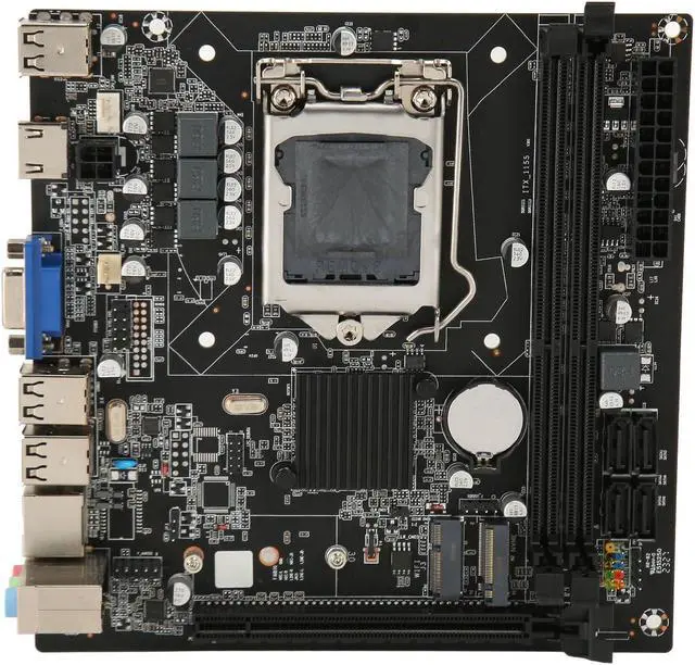 Alt view image 5 of 5 - Diyeeni H61 V301 ITX Motherboard, Channel DDR3, HD Output, LGA1155 Socket Support, 4 + 24Pin Multi Phase Power, 6xUSB2.0, 4xSATA2.0, M.2 NVMe, for Core i7/i5/i3, Pentium