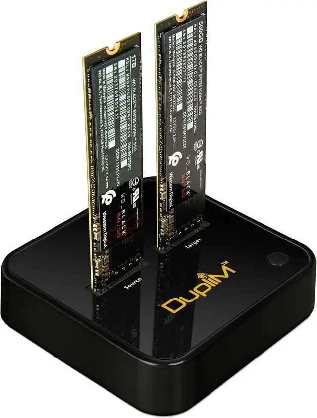 Main image of DupliM 1 to 1 M.2 NVMe Drive Duplicator PCIe Solid State Drive SSD Cloner Stand-Alone Burner Copier