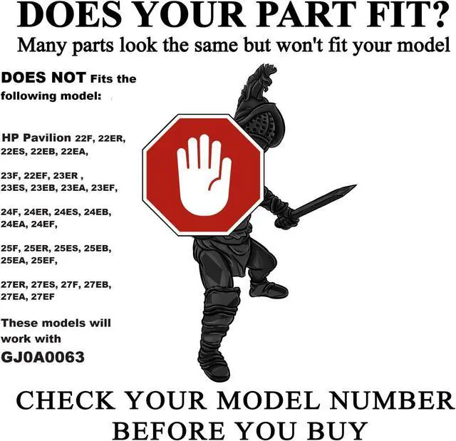 Alt view image 4 of 5 - Gladiator Joe Monitor VESA Arm/Mount Adapter for HP Pavilion M Series, Compatible with HP Pavilion M22f, M24f, M24fd, M24fw, M24fwa, M27f, M27fd, M27fq, M27fw, M27fwa, and M32f