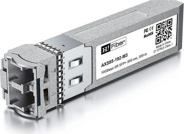 Alt view image 4 of 5 - 2 Pack 10G SFP+ SR Transceivers with 1m OM3 LC to LC Fiber Patch Cable, SFP+ to LC Multimode Module Compatible for Cisco SFP-10G-SR