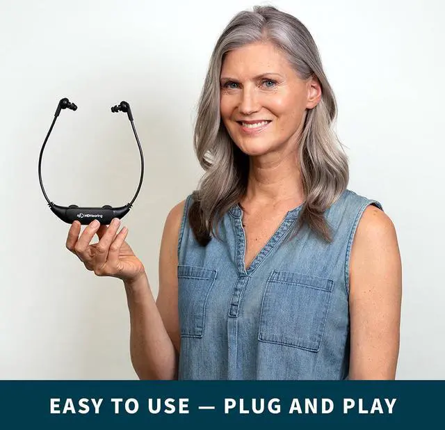 Alt view image 2 of 5 - QuietTV Wireless Headphones for TV from MDHearing, Comfortable TV Headset, Plug & Play, Rechargeable, Perfect for Seniors, Assists Hearing, Includes Charging Base and Single Headphone Set